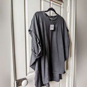 WE THE FREE oversized t-shirt grey size small